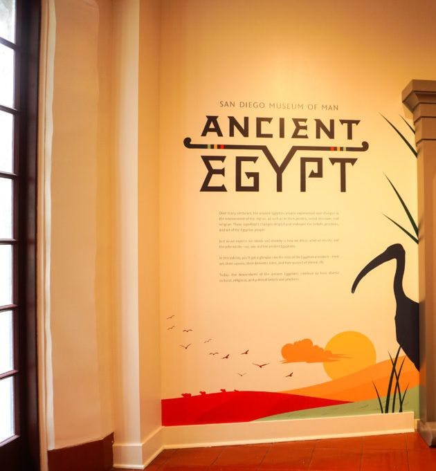 Entrance to the Ancient Egypt Exhibit at the San Diego  Museum of Man