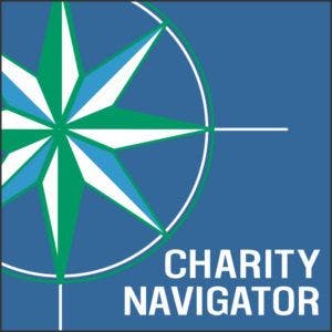 Charity Navigator logo of a compass